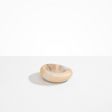 Dinosaur Designs Drift Dish in Tortoise— handcrafted marbled amber and black resin chunky trinket dish with organic form.