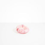 Dinosaur Designs Drift Dish in Shell Pink— handcrafted marbled pink resin chunky trinket dish with organic form