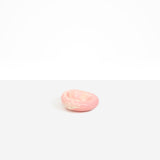 Dinosaur Designs Medium Drift Dish in Blossom— handcrafted marbled pink and cream resin chunky trinket dish with organic form