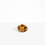 Dinosaur Designs Medium Drift Dish in Dark Horn— handcrafted marbled brown, black and gold resin chunky trinket dish with organic form