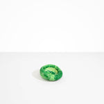 Dinosaur Designs Medium Drift Dish in Grass— handcrafted marbled light and dark green resin chunky trinket dish with organic form