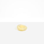 Dinosaur Designs Medium Drift Dish in Lemon— handcrafted marbled yellow resin chunky trinket dish with organic form