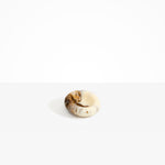 Dinosaur Designs Medium Drift Dish in Light Horn— handcrafted marbled brown, cream and clear resin chunky trinket dish with organic form