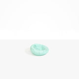 Dinosaur Designs Medium Drift Dish in Mint— handcrafted marbled green blue resin chunky trinket dish with organic form