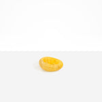 Dinosaur Designs Medium Drift Dish in Pollen— handcrafted marbled yellow and clear resin chunky trinket dish with organic form