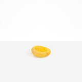 Dinosaur Designs Medium Drift Dish in Pollen— handcrafted marbled yellow and clear resin chunky trinket dish with organic form