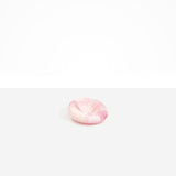 Dinosaur Designs Medium Drift Dish in Shell Pink— handcrafted marbled pink resin chunky trinket dish with organic form