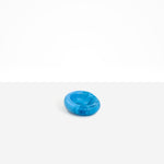 Dinosaur Designs Medium Drift Dish in Sky— handcrafted marbled blue and clear resin chunky trinket dish with organic form