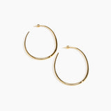 Large Pebble Hoop Earrings
