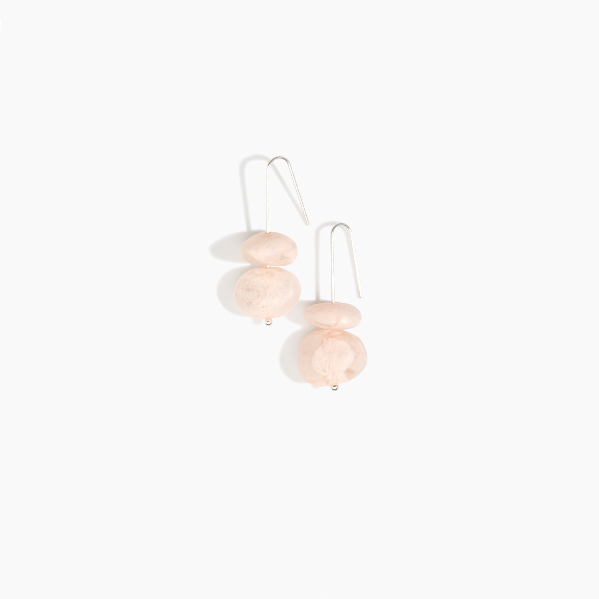 Dinosaur Designs ERERTTEM Temple Earth Wire Earrings ROSE SWIRL.