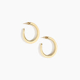 Large Pebble Duo Hoop Earrings
