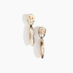 Dinosaur Designs ERRCKDUOL Long Rock Duo Earrings CAPPUCCINO.