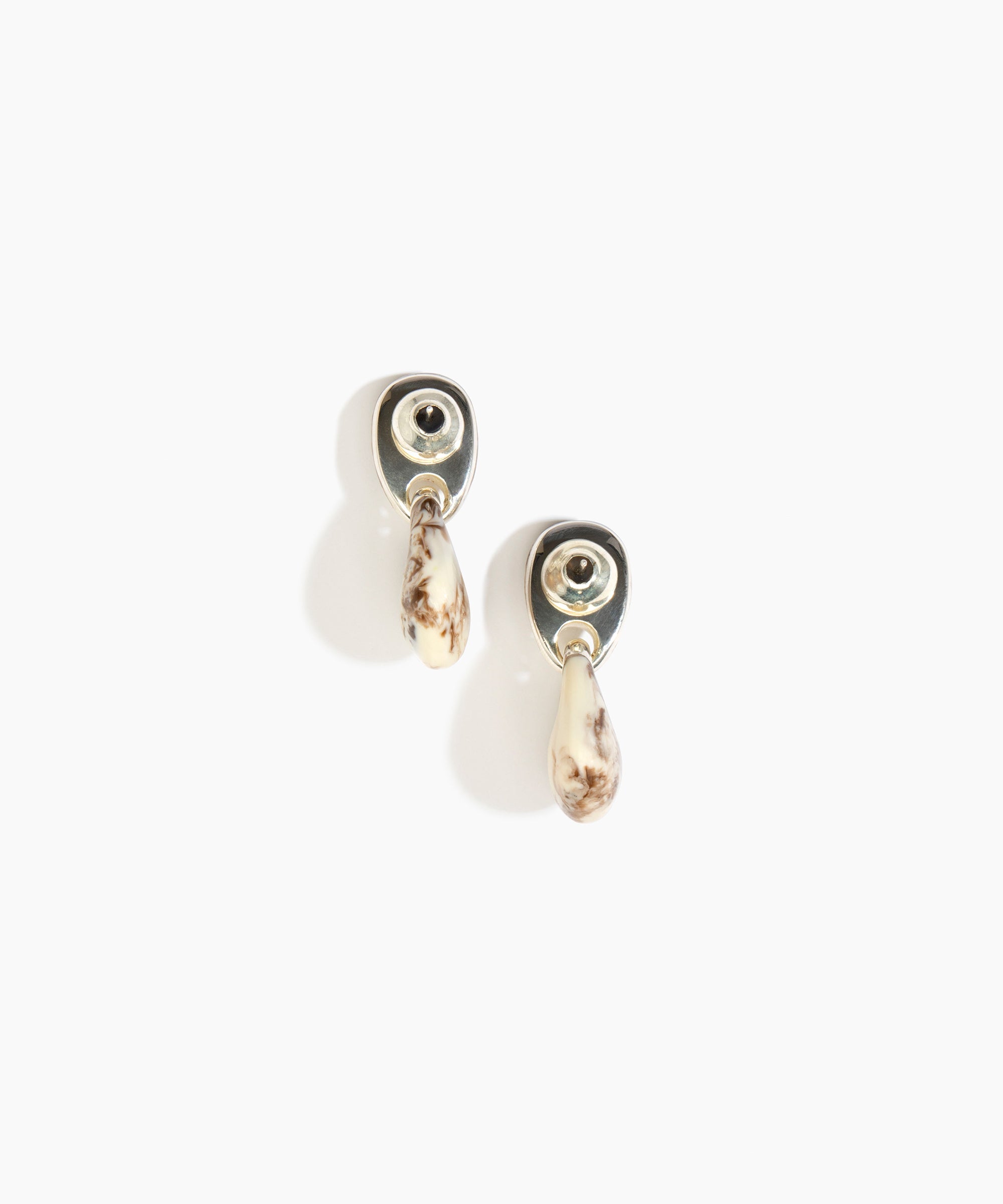Dinosaur Designs ERRCKDUOS Small Rock Duo Earrings CAPPUCCINO.