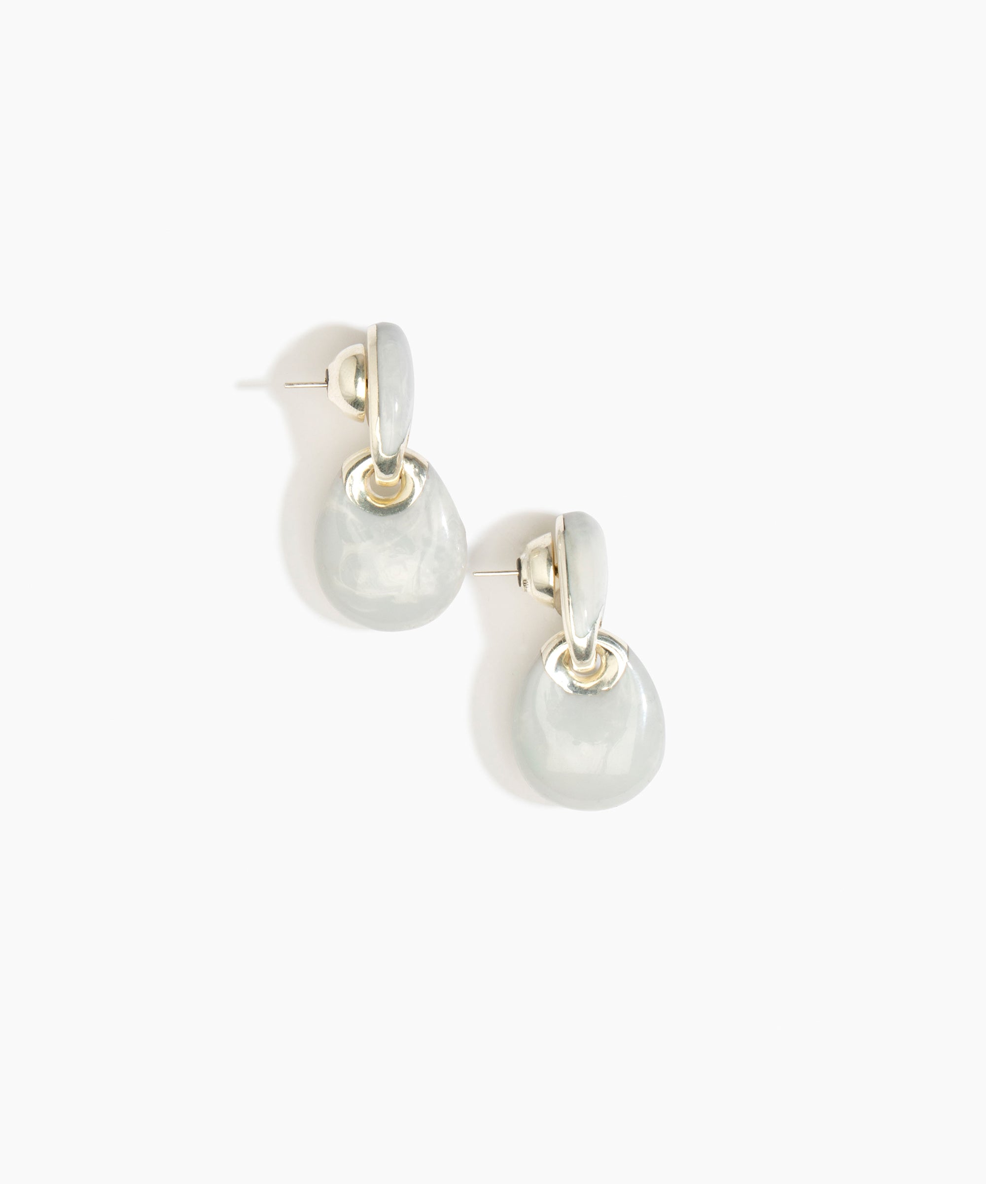 Dinosaur Designs ERRCKDUOS Small Rock Duo Earrings CLOUD.