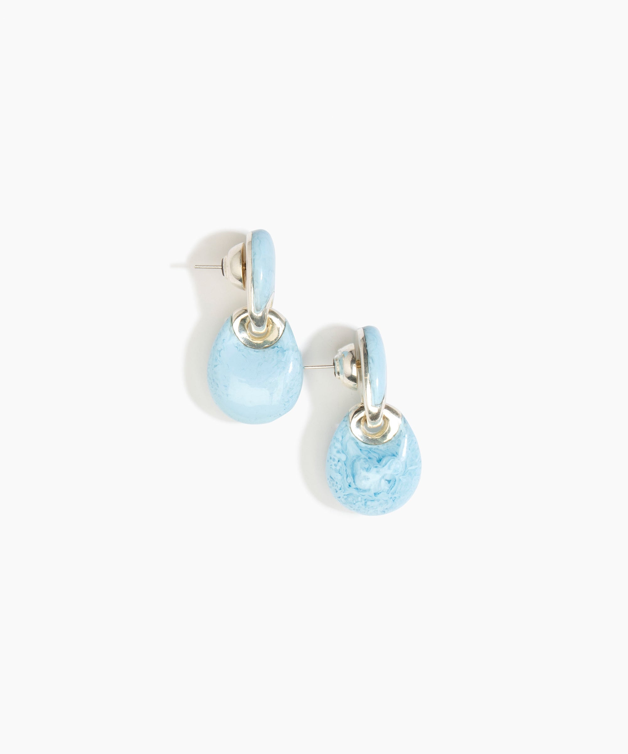 Dinosaur Designs ERRCKDUOS Small Rock Duo Earrings POOL.