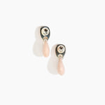 Dinosaur Designs ERRCKDUOS Small Rock Duo Earrings ROSE SWIRL.