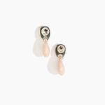 Dinosaur Designs ERRCKDUOS Small Rock Duo Earrings ROSE SWIRL