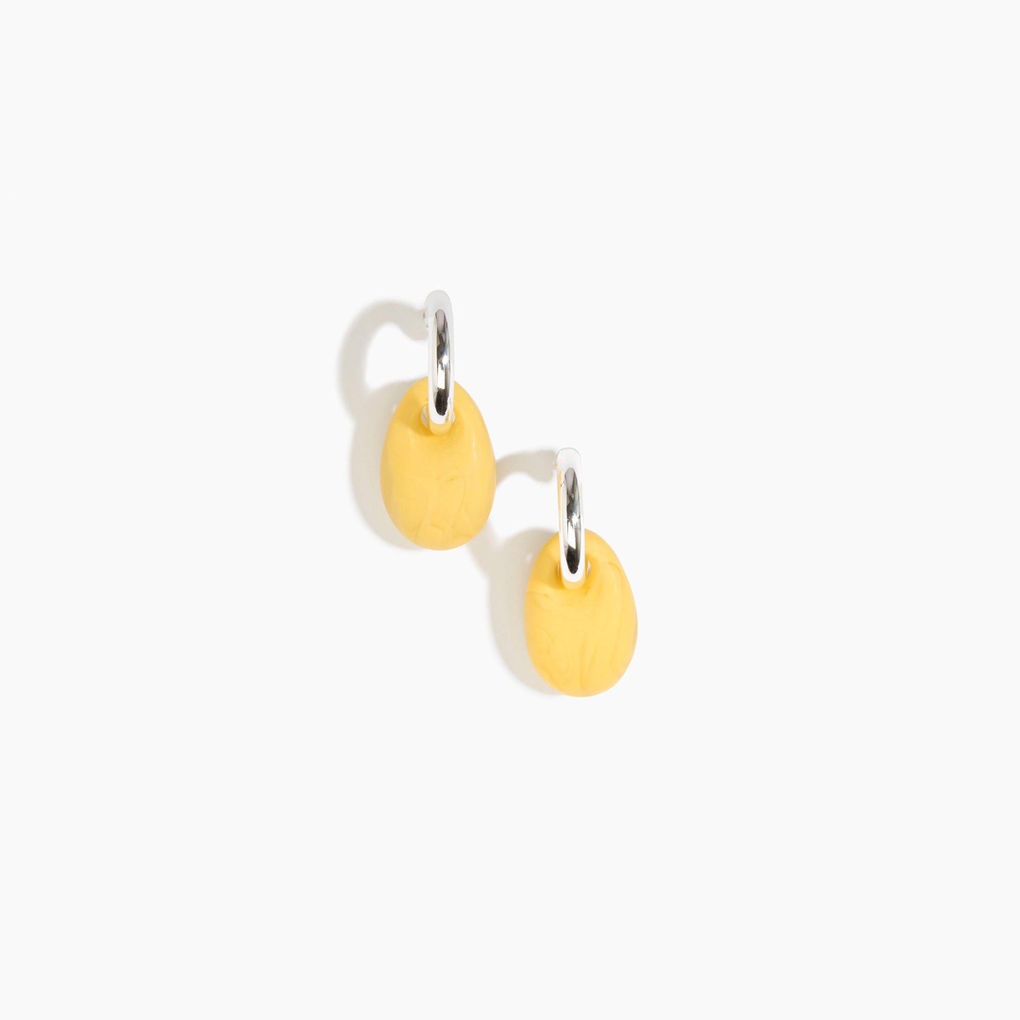 Small Rock Hoop Earrings