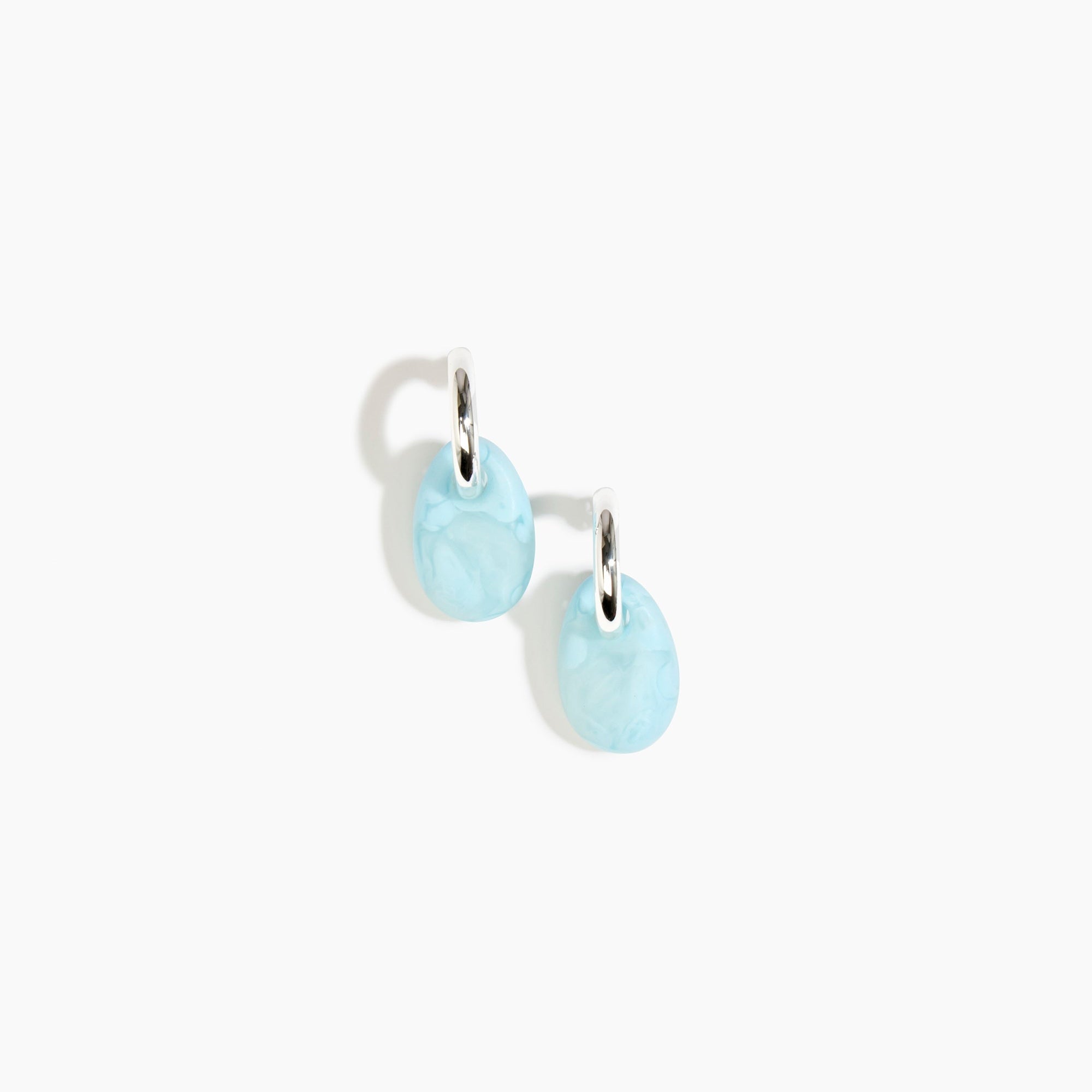 Small Rock Hoop Earrings