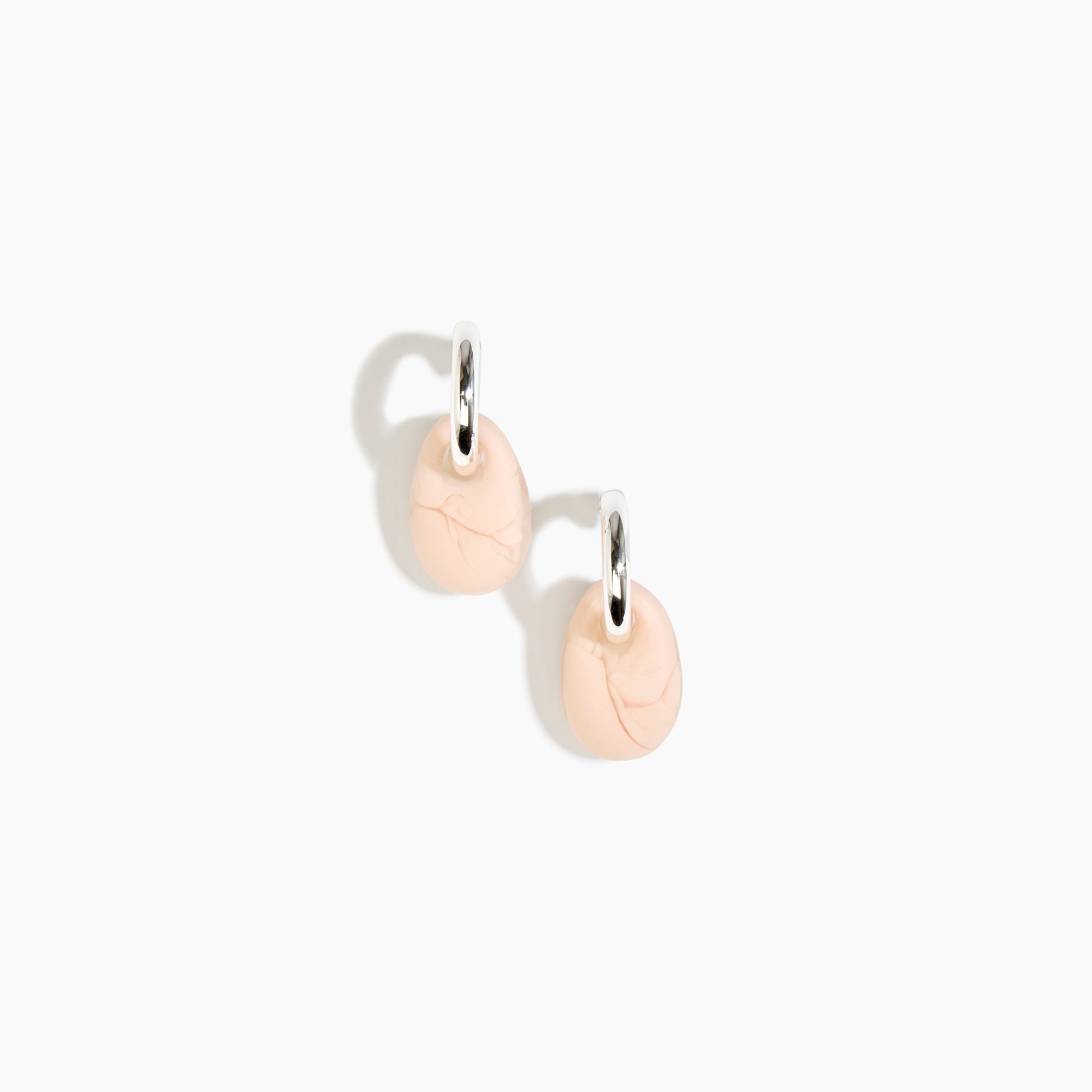 Small Rock Hoop Earrings