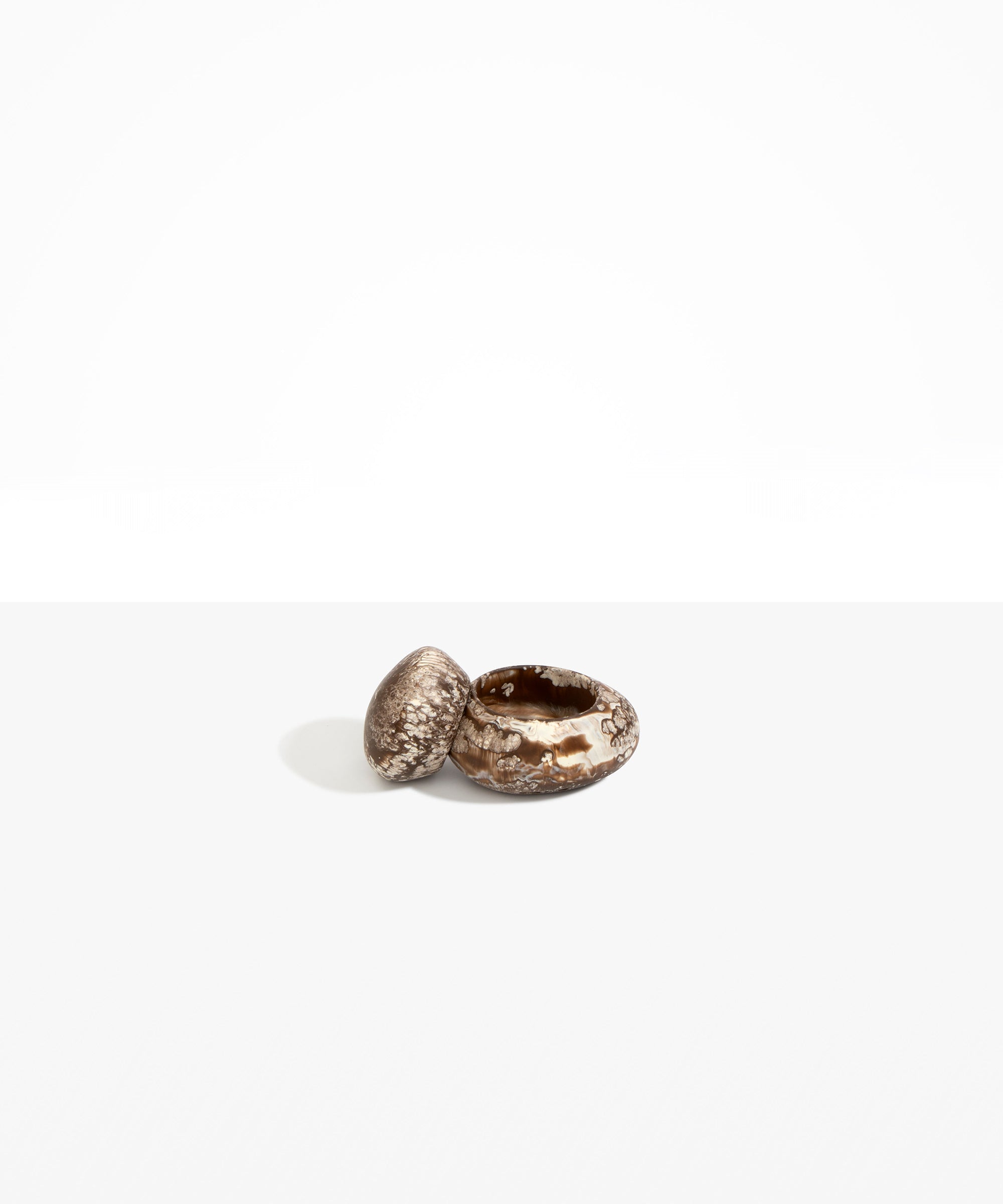 Dinosaur Designs JARPEBMED Medium Pebble Jar CAPPUCCINO