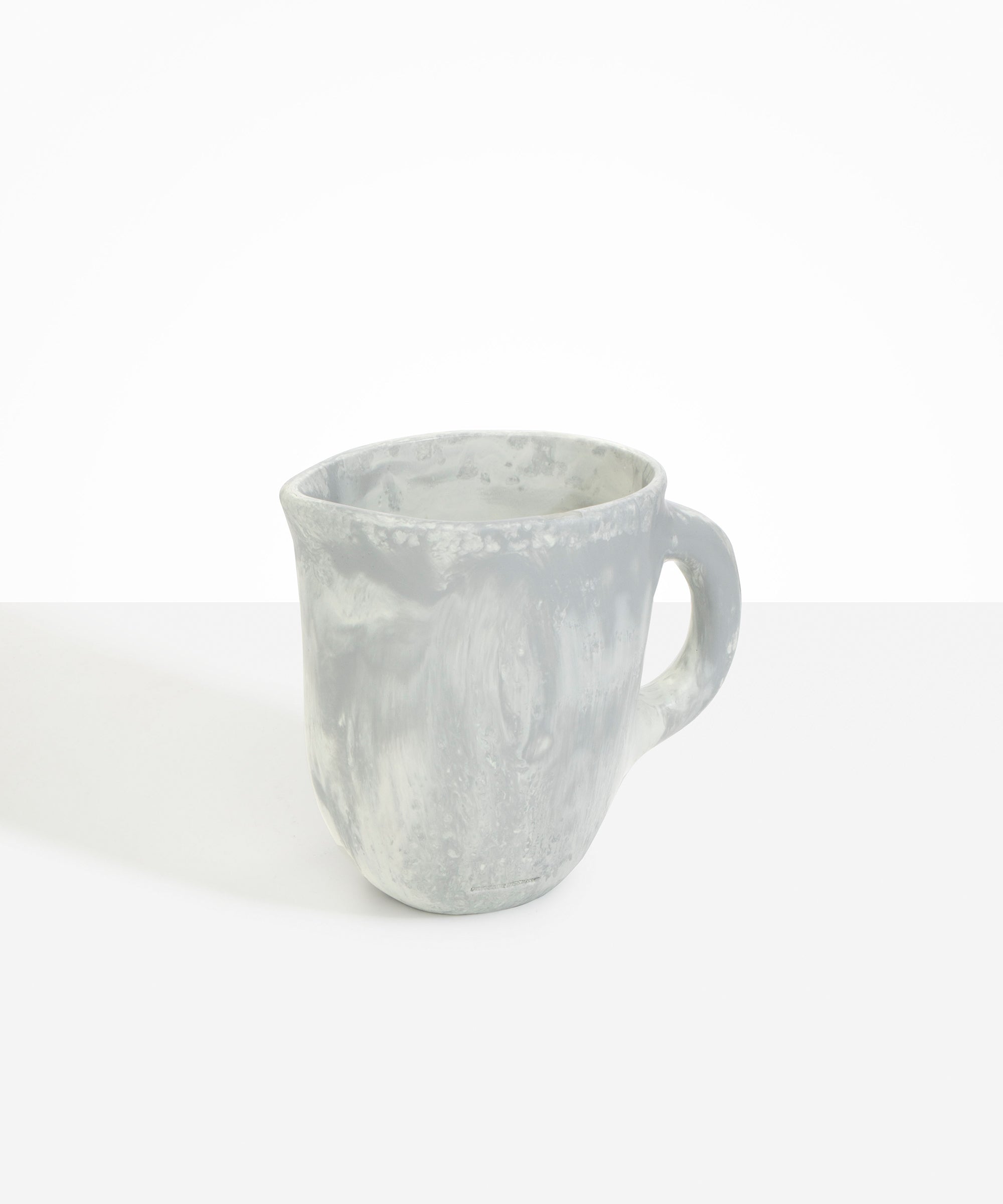 Dinosaur Designs RGRNDRCK round rock ring SNOW SWIRL.
