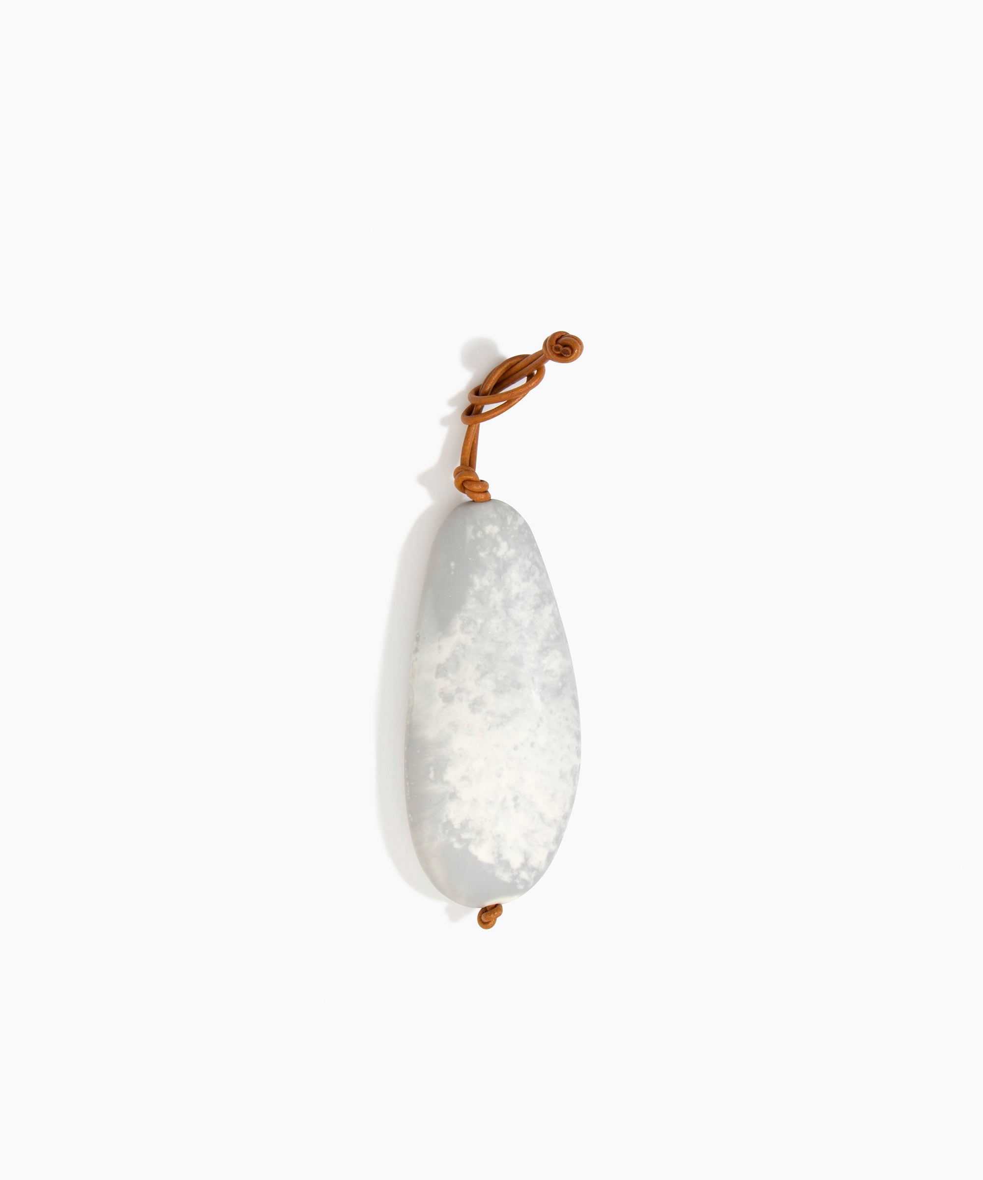 Dinosaur Designs KEYORGPEB Pebble Keyring CLOUD..