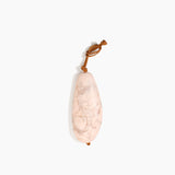 Dinosaur Designs KEYORGPEB Pebble Keyring ROSE SWIRL..