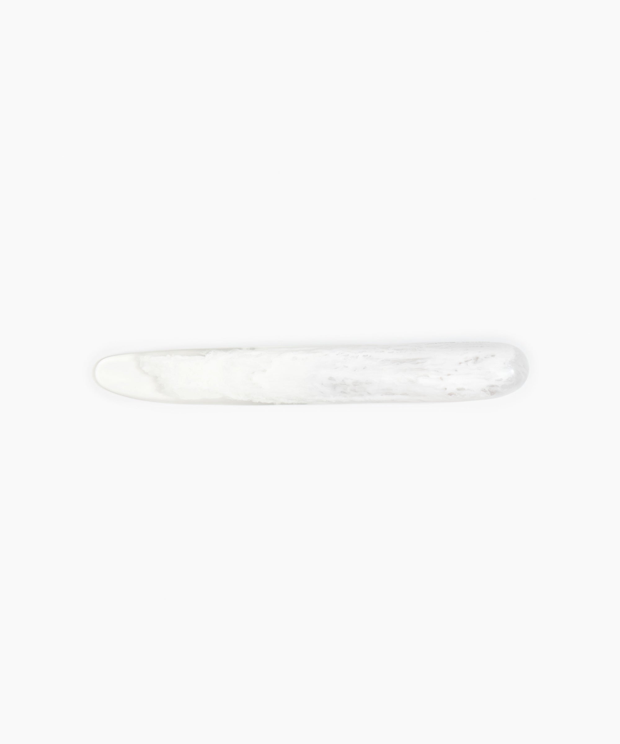 Dinosaur Designs Stone Cheese Knife in Snow Swirl Colour resin.