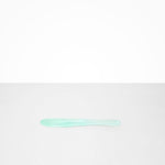 Dinosaur Designs Temple Cake Knife in Mint — handcrafted marbled green blue resin cake knife with smooth tapered blade and rounded handle.