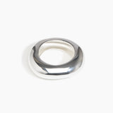 Dinosaur Designs Large Drift Bangle in Silver-Plated Brass Material resin with Regular Fit.