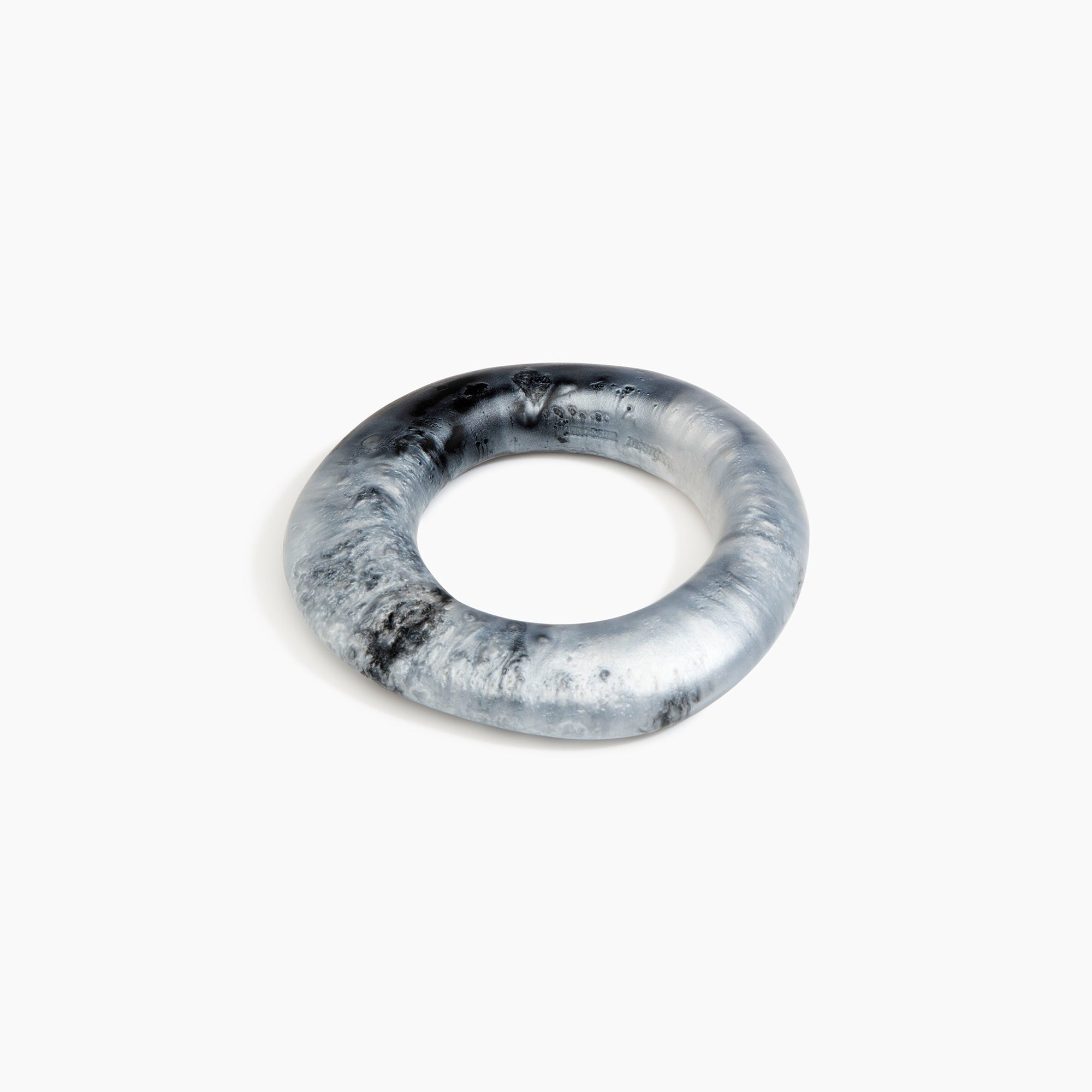 Dinosaur Designs Medium Drift Bangle in Slate Colour resin with Wide Fit..