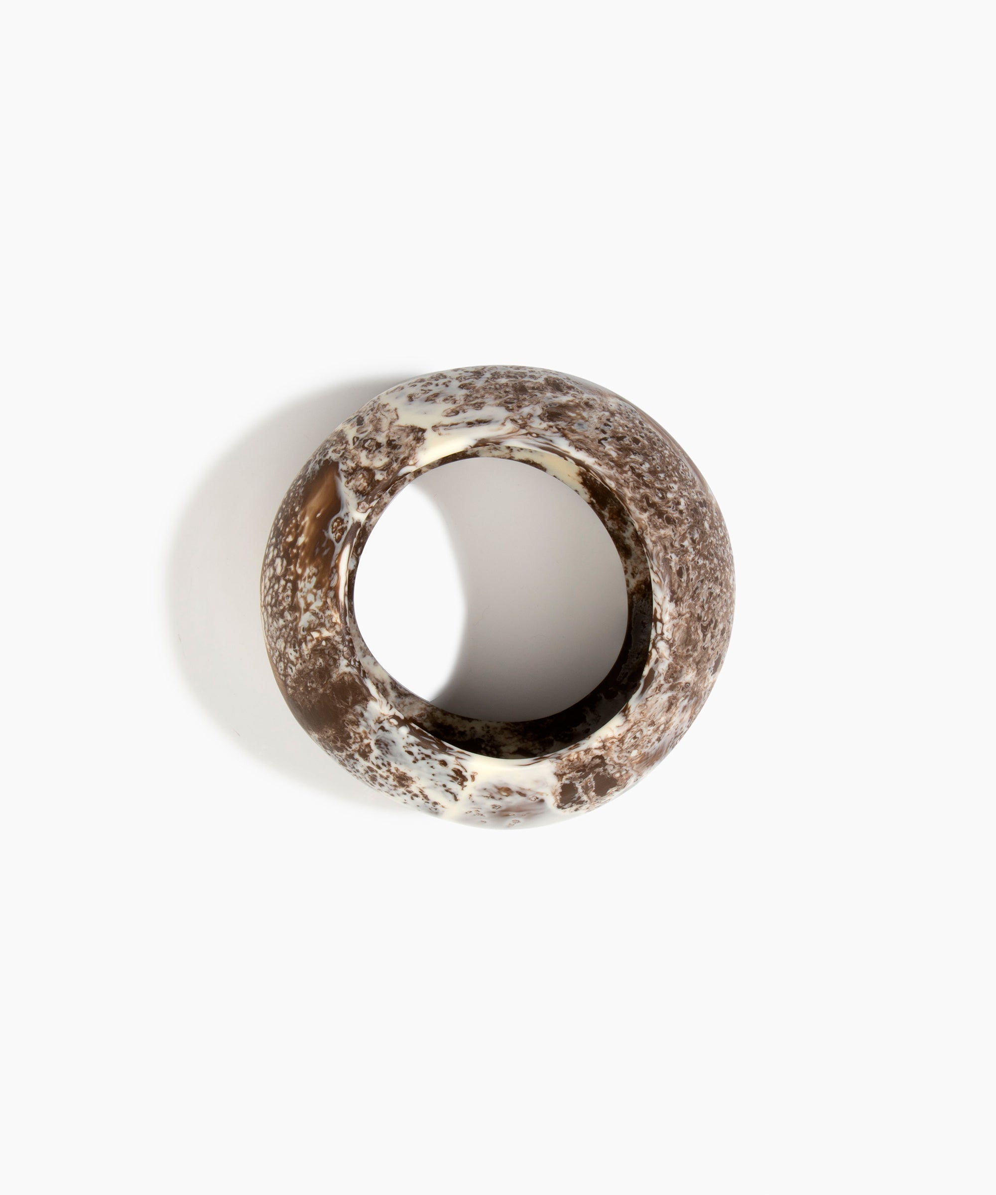 Dinosaur Designs LBPLNBLD Boulder Bangle CAPPUCCINO...