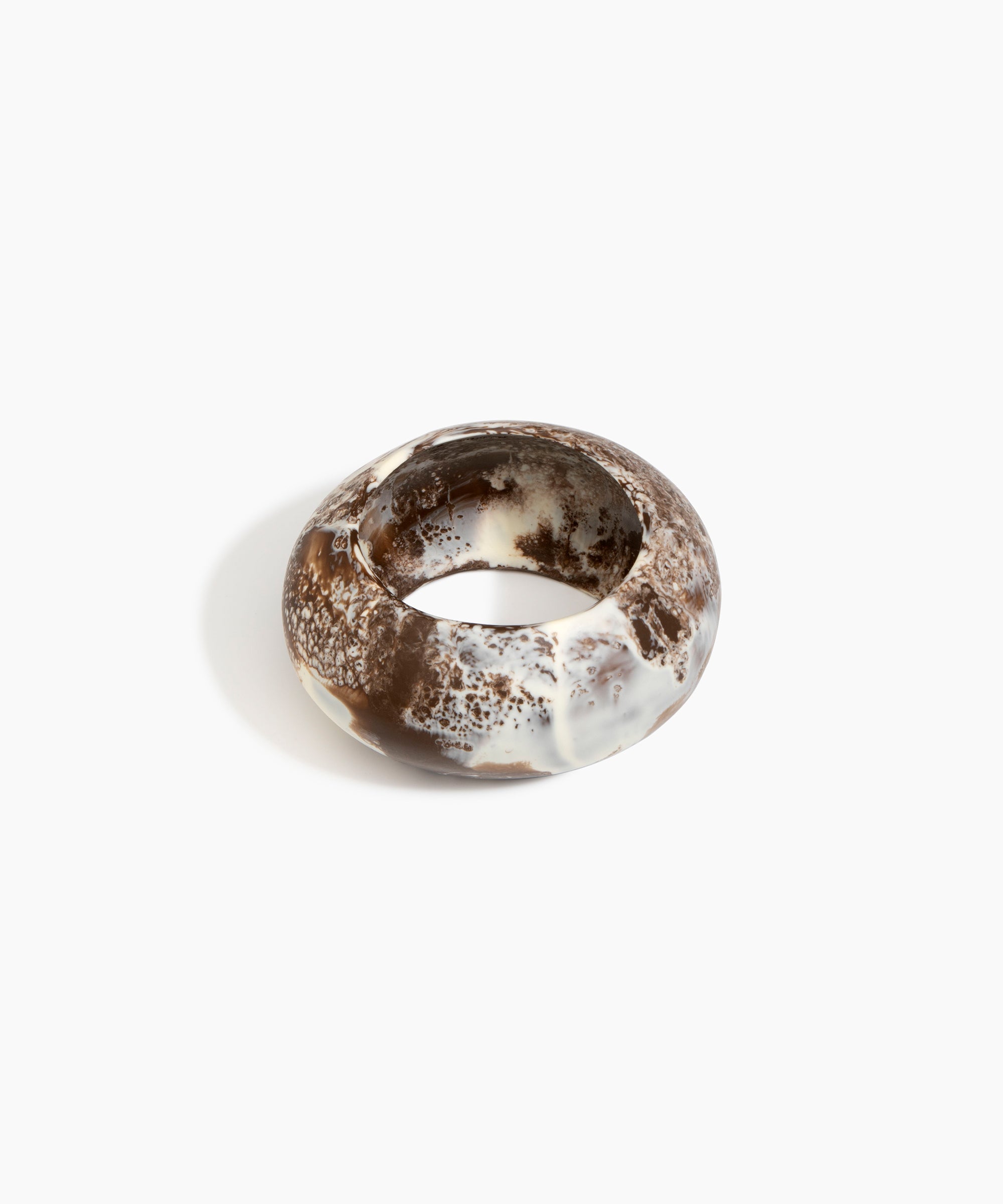 Dinosaur Designs LBPLNBLD Boulder Bangle CAPPUCCINO...