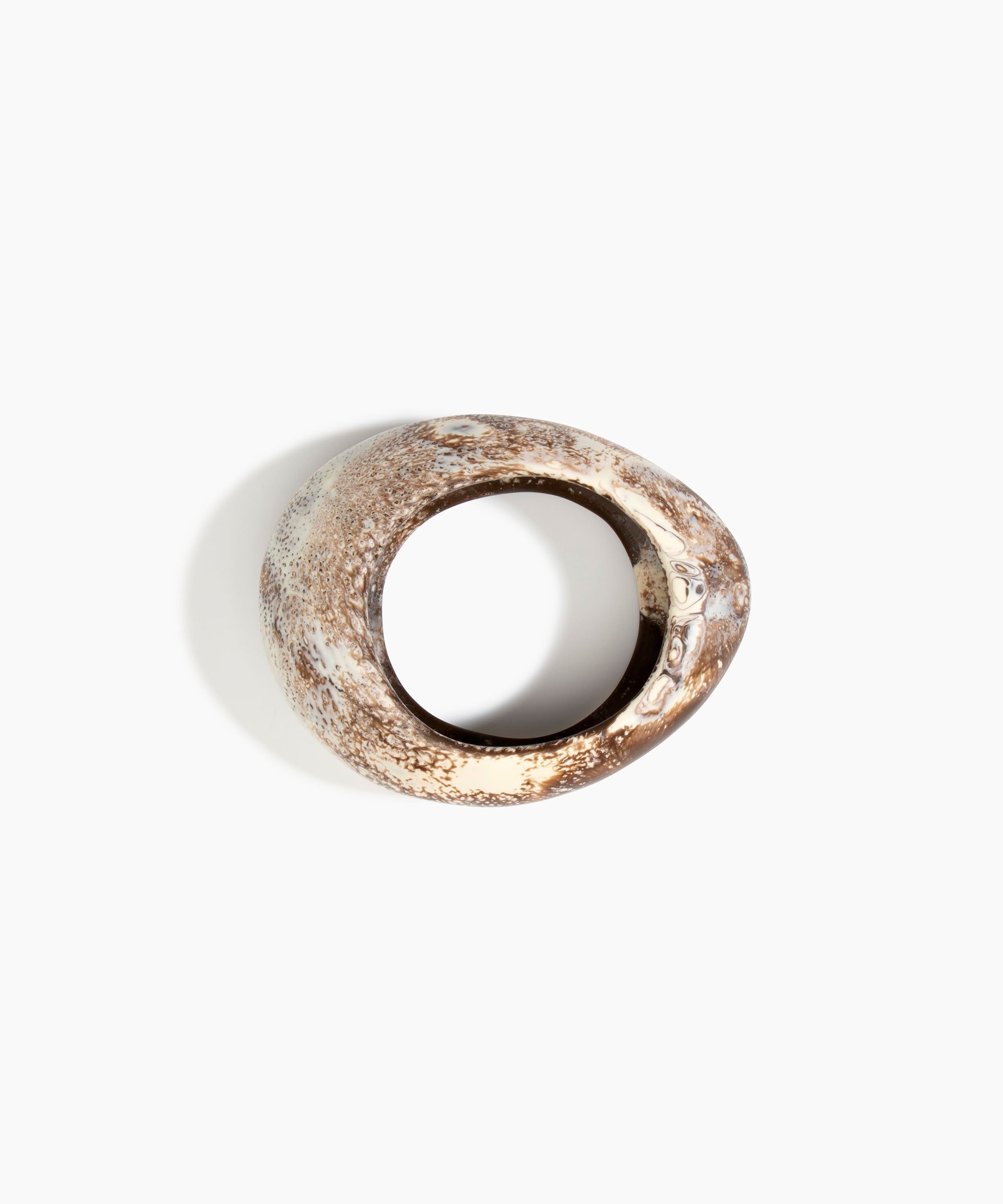 Dinosaur Designs LBRCKLGE Large Rock Bangle CAPPUCCINO..