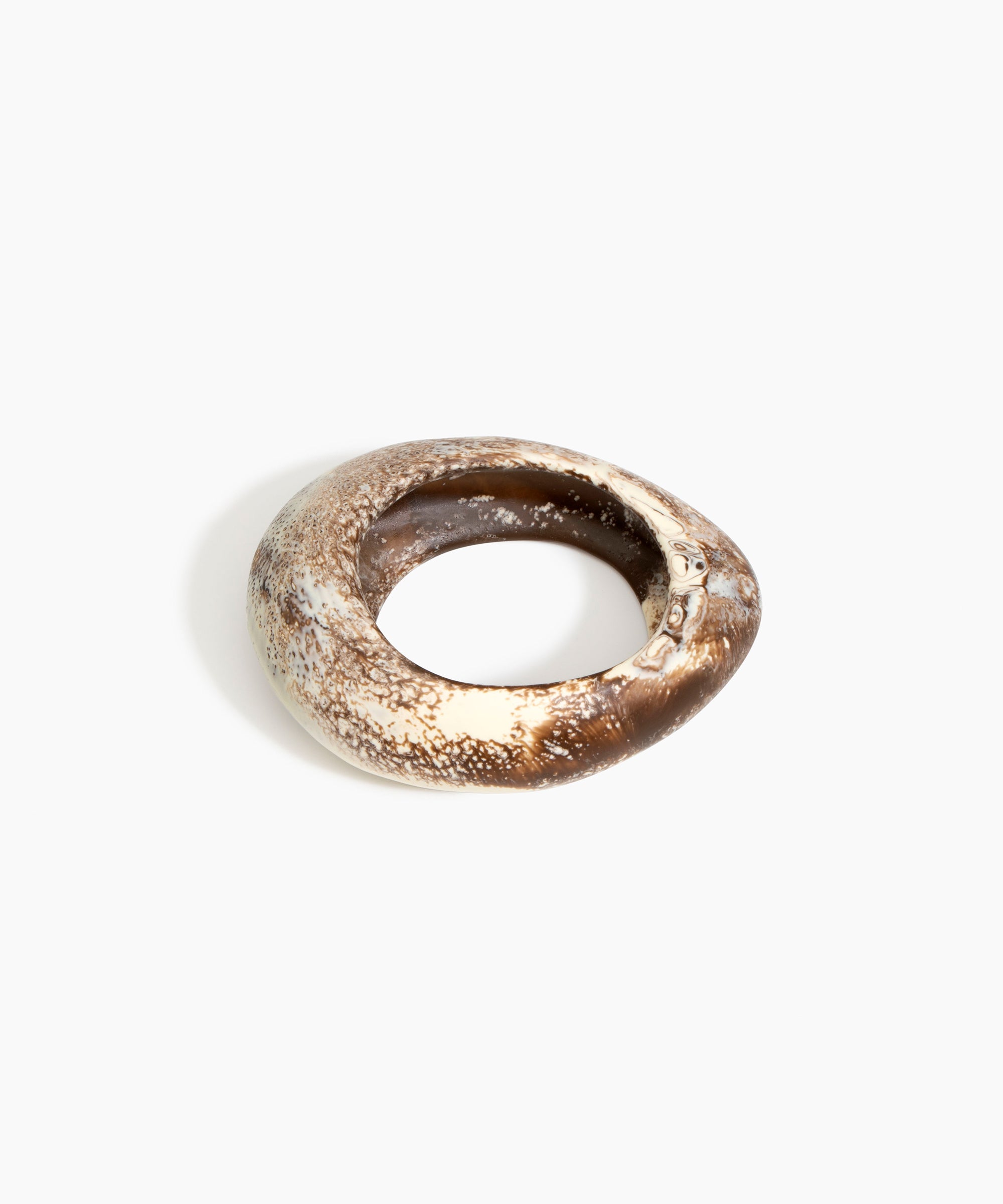 Dinosaur Designs LBRCKLGE Large Rock Bangle CAPPUCCINO..