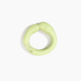 Dinosaur Designs Large Sprout Bangle in Pistachio — handcrafted marbled pastel green resin bangle with chunky rounded form