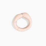 Dinosaur Designs Large Sprout Bangle in Rose Swirl — handcrafted marbled dusty pink resin bangle with chunky rounded form