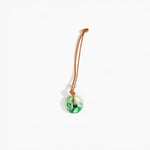 Dinosaur Designs Flat Watercolour Bag Charm Holiday Ornaments in Grass Colour resin with 925 Sterling Silver Material..