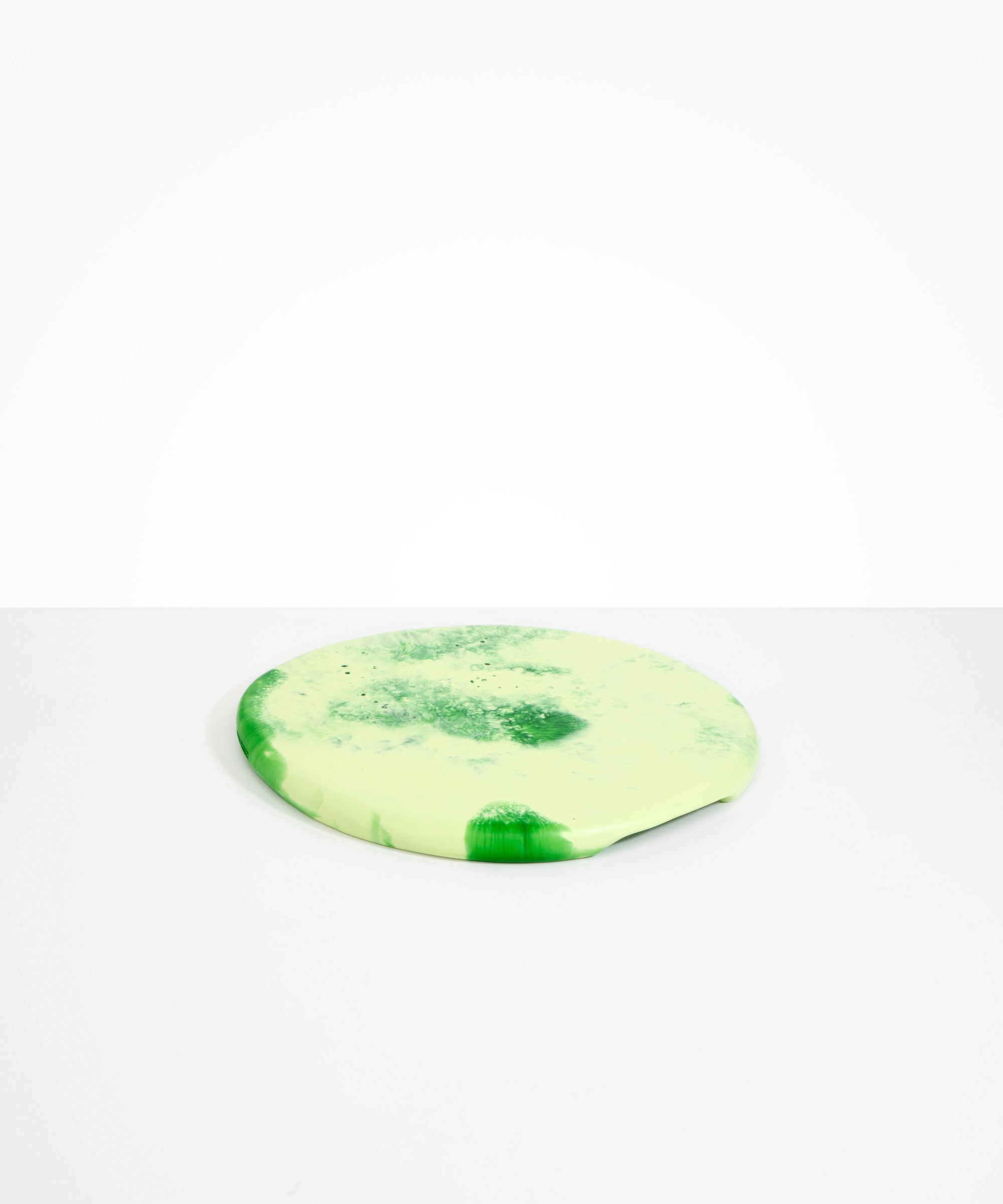 Dinosaur Designs Temple Cheese Platter in Grass Colour resin