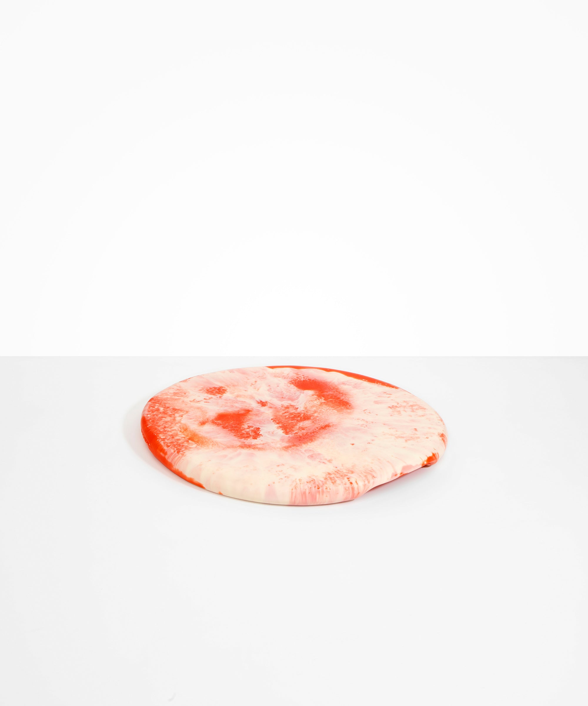 Dinosaur Designs Temple Cheese Platter in Strawberry Colour resin..