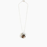 Dinosaur Designs Medium Splash Chain Pendant in Cappuccino Colour resin with 925 Sterling Silver Material...
