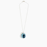 Dinosaur Designs Medium Splash Chain Pendant in Water Colour resin with 925 Sterling Silver Material..