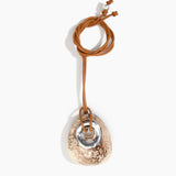 Large Rock Pendant on Leather
