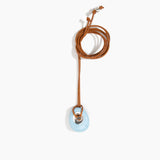 Dinosaur Designs PNRCKLEAS Small Rock Pendant Leather POOL