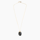 Dinosaur Designs Medium River Rock Pendant in Black Colour resin with 925 Sterling Silver Material