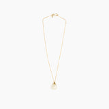 Dinosaur Designs Small River Rock Pendant in Chalk Swirl Colour resin with Gold-Filled Material