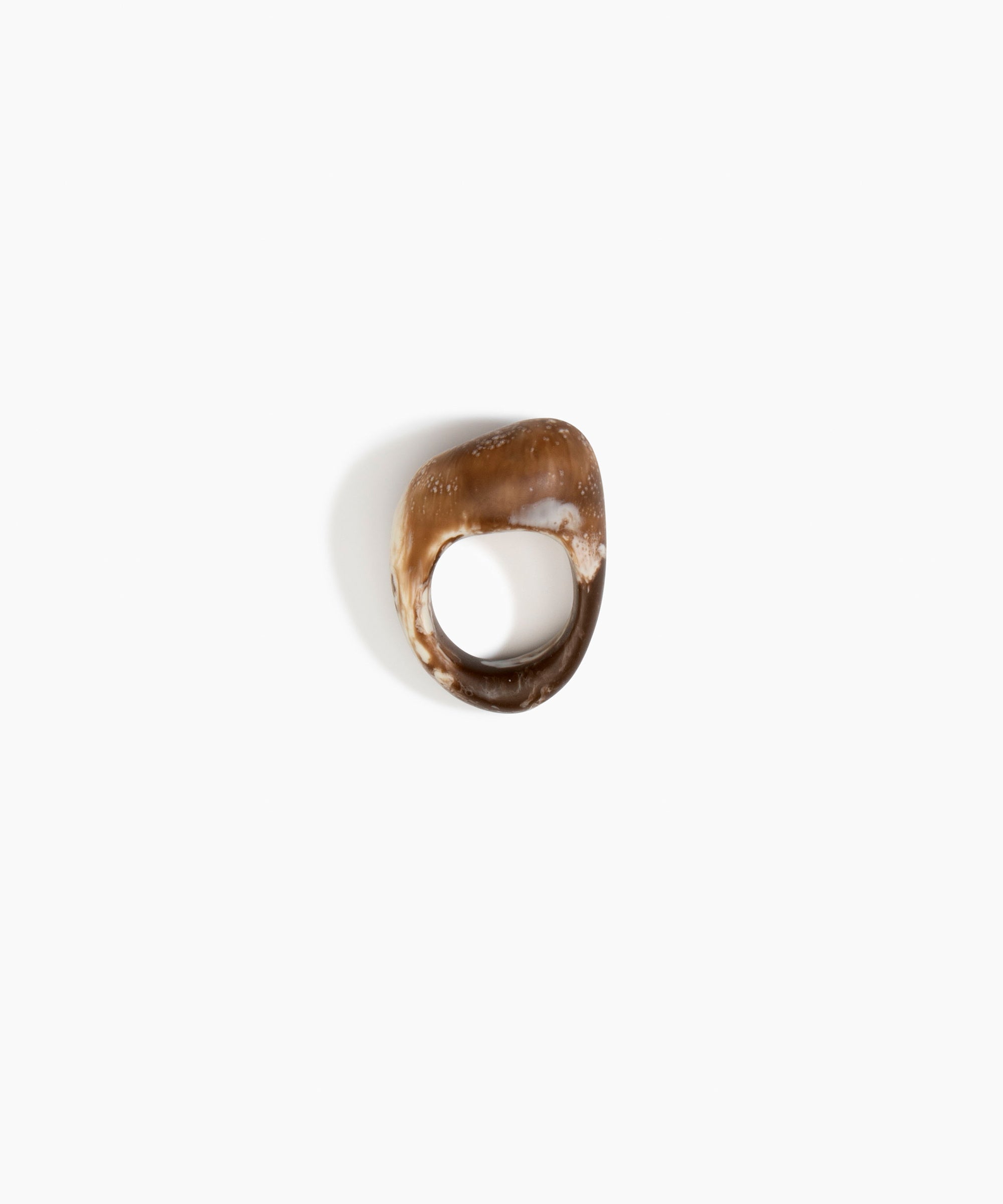 Dinosaur Designs RGPLNPEB Pebble Ring CAPPUCCINO..