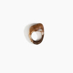 Dinosaur Designs RGPLNPEB Pebble Ring CAPPUCCINO