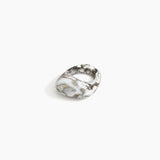 Dinosaur Designs Pebble Ring in Granite Colour resin with Regular Fit